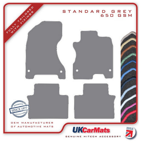 Renault Koleos 2008-2017 Grey Tailored Carpet Car Mats HITECH