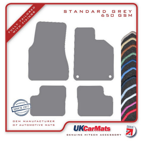 Renault Twingo 3 2014 onwards Grey Tailored Carpet Car Mats HITECH