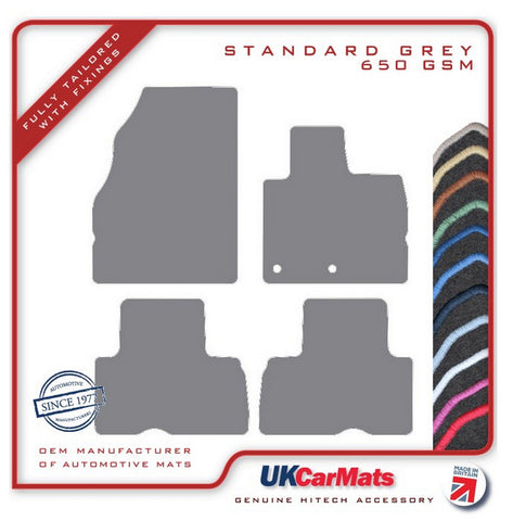 Renault Grand Scenic 2009-2016 Grey Tailored Carpet Car Mats HITECH
