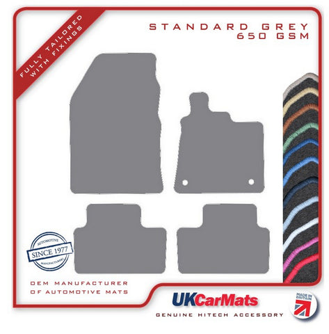 Renault Captur 2020 onwards Grey Tailored Carpet Car Mats HITECH