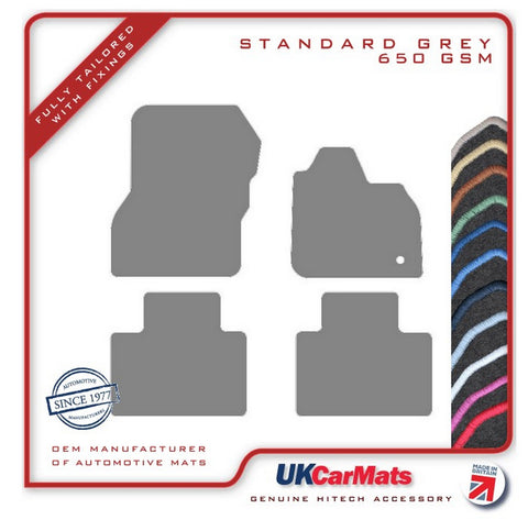 Renault Zoe E-Tech Electric 2021 onwards Grey Tailored Carpet Car Mats HITECH