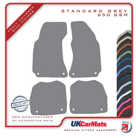 Skoda Superb 2001-2008 Grey Tailored Carpet Car Mats HITECH