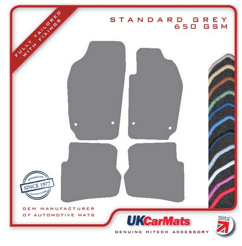 Seat Ibiza 2002-2008 Grey Tailored Carpet Car Mats HITECH