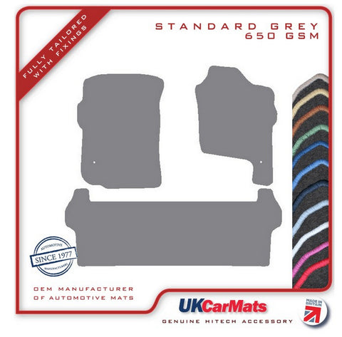 Ssangyong Rodius 2005 onwards Grey Tailored Carpet Car Mats HITECH