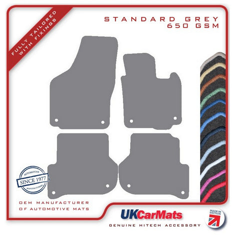 Skoda Yeti 2009-2017 Grey Tailored Carpet Car Mats HITECH