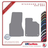 Smartcar Fortwo (453) 2014 onwards Grey Tailored Carpet Car Mats HITECH