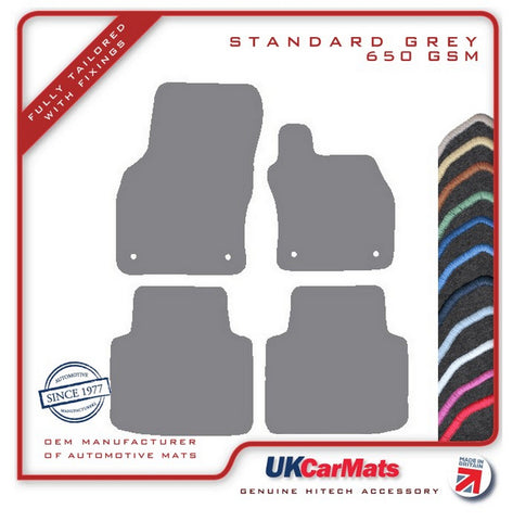 Skoda Superb 2015 onwards Grey Tailored Carpet Car Mats HITECH