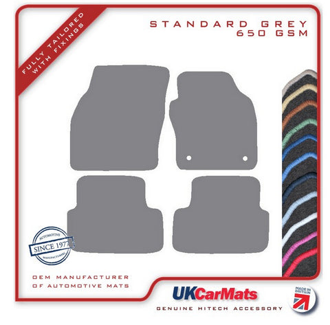 Seat Ibiza 2017 onwards Grey Tailored Carpet Car Mats HITECH