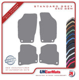 Skoda Fabia (Oval Twist Fixings) 1999-2007 Grey Tailored Carpet Car Mats HITECH