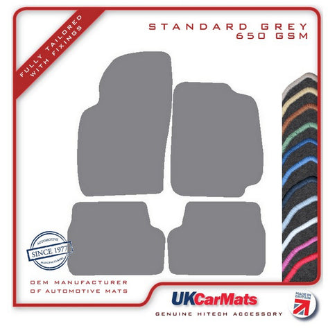 Toyota Starlet 1996-1999 Grey Tailored Carpet Car Mats HITECH