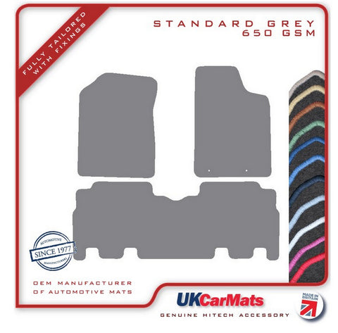 Toyota Yaris Verso 2000-2005 Grey Tailored Carpet Car Mats HITECH