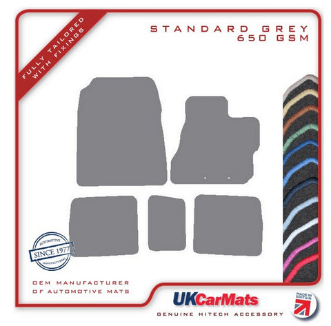 Toyota iQ 2009-2015 Grey Tailored Carpet Car Mats HITECH