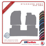 Toyota Avensis (Eyelets) 2009-2011 Grey Tailored Carpet Car Mats HITECH
