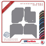Toyota Hilux Doublecab 2012-2016 Grey Tailored Carpet Car Mats HITECH