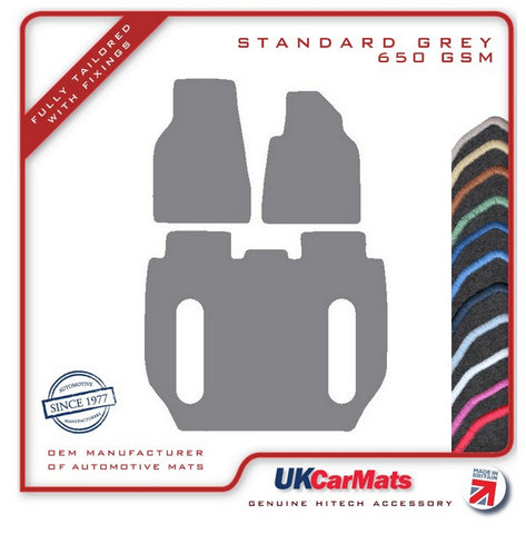 Tesla Model X 6 Seater 2015 onwards Grey Tailored Carpet Car Mats HITECH