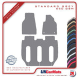 Tesla Model X 7 Seater 2015 onwards Grey Tailored Carpet Car Mats HITECH