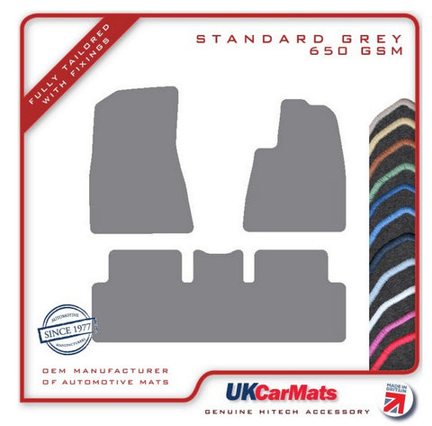 Tesla Model 3 2017-2021 Grey Tailored Carpet Car Mats HITECH