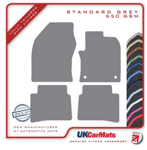 Toyota Prius 2015 onwards Grey Tailored Carpet Car Mats HITECH
