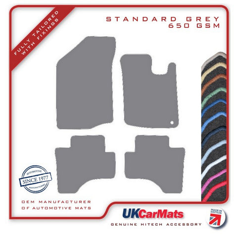 Toyota Aygo (One Fixing Driver) 2005-2010 Grey Tailored Carpet Car Mats HITECH