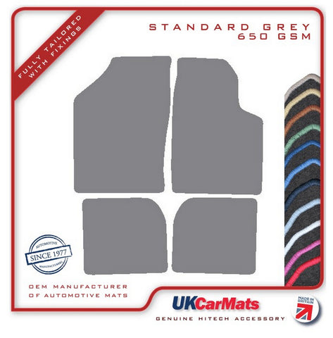 VW Polo 1 & 2 1975-1994 Grey Tailored Carpet Car Mats HITECH
