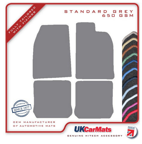 VW Beetle Classic 1950-2003 Grey Tailored Carpet Car Mats HITECH