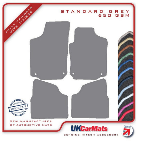 Vauxhall Corsa 2000-2006 Grey Tailored Carpet Car Mats HITECH
