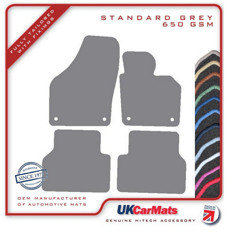 VW Tiguan 2007-2016 Grey Tailored Carpet Car Mats HITECH
