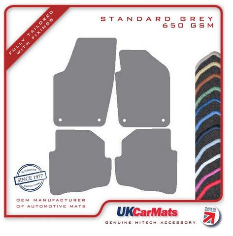VW Fox 2006-2012 Grey Tailored Carpet Car Mats HITECH