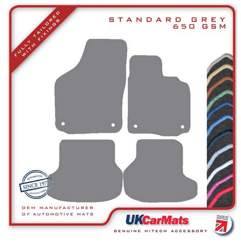 Volkswagen VW  Golf Mk6 Cabriolet 2011 onwards Grey Tailored Carpet Car Mats HITECH