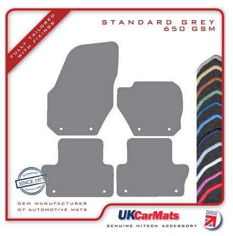 Volvo XC60 2008-2017 Grey Tailored Carpet Car Mats HITECH