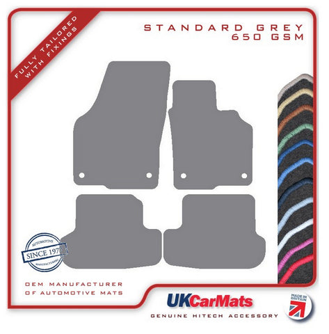 VW Beetle 2011-2019 Grey Tailored Carpet Car Mats HITECH