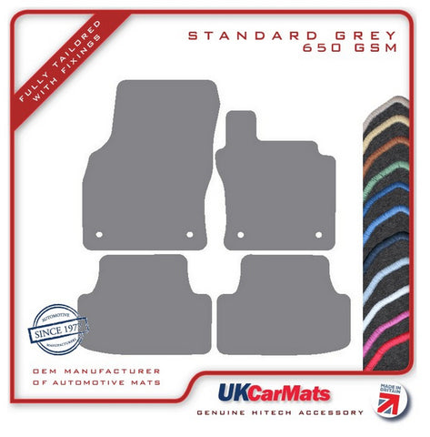 VW Golf Mk7 2012-2020 Grey Tailored Carpet Car Mats HITECH
