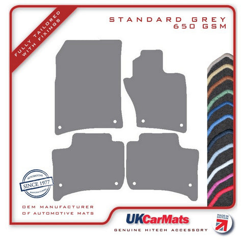 VW Touareg (2nd Gen) 2010-2018 Grey Tailored Carpet Car Mats HITECH