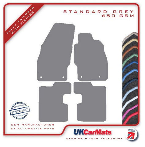 Vauxhall Corsa 2014-2019 Grey Tailored Carpet Car Mats HITECH