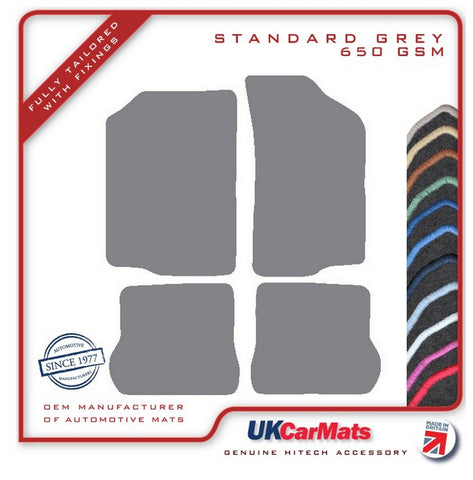 VW Scirocco 1982-1992 Grey Tailored Carpet Car Mats HITECH