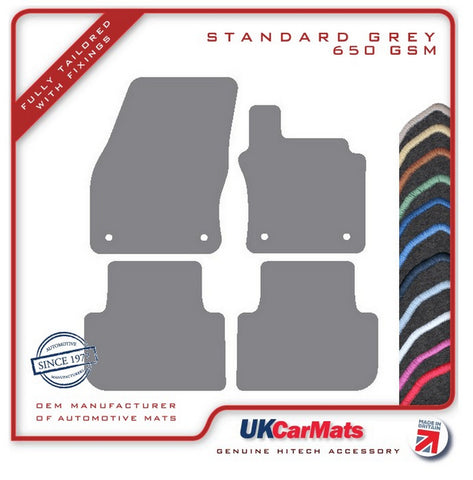 VW Tiguan 2016 onwards Grey Tailored Carpet Car Mats HITECH