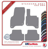 VW E-Golf 2015 onwards Grey Tailored Carpet Car Mats HITECH