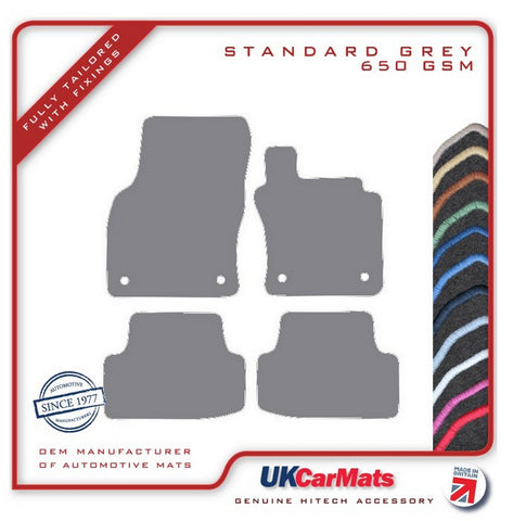 VW T-Roc 2017 onwards Grey Tailored Carpet Car Mats HITECH