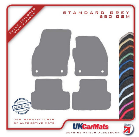 VW Polo 6 2018 onwards Grey Tailored Carpet Car Mats HITECH