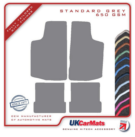 VW Scirocco 1975-1981 Grey Tailored Carpet Car Mats HITECH