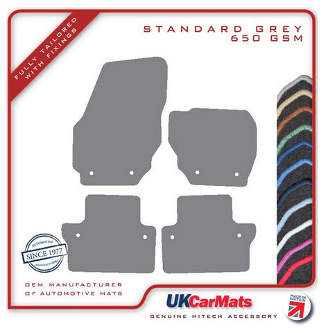 Volvo XC70 Automatic 2007-2016 Grey Tailored Carpet Car Mats HITECH