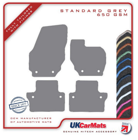 Volvo S80 Manual 2006-2016 Grey Tailored Carpet Car Mats HITECH