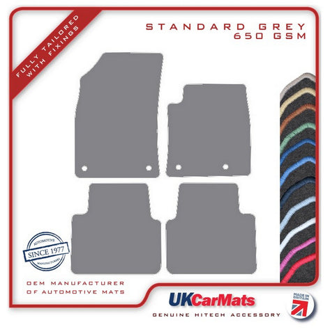 Vauxhall Crossland X 2017 onwards Grey Tailored Carpet Car Mats HITECH