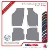 VW Polo 4 Oval Fixings 2002-2009 Grey Tailored Carpet Car Mats HITECH