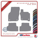 VW Golf Mk8 Mild Hybrid 2020 onwards Grey Tailored Carpet Car Mats HITECH