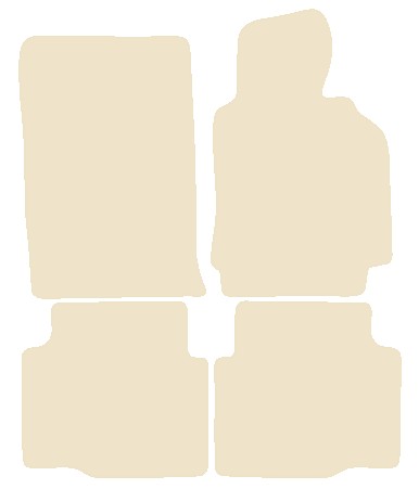 BMW 3 Series Compact/5 E36 1994-2000 Beige Luxury Velour Tailored Car Mats NV HITECH