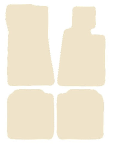 BMW 7 Series Saloon E32 - LWB 1987-1994 Beige Luxury Velour Tailored Car Mats NV HITECH