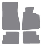 BMW 6 Series Coupe E24 1976-1989 Grey Premium Carpet Tailored Car Mats NV HITECH