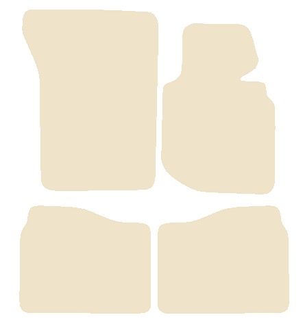 BMW 3 Series Convertible E36 1994-2000 Beige Luxury Velour Tailored Car Mats NV HITECH