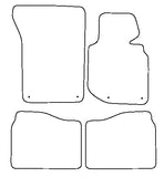 BMW 3 Series Convertible E36 1994-2000 Tailored VS Rubber Car Mats